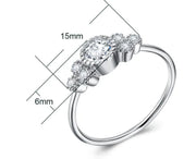 Women's Zircon Engagement Ring