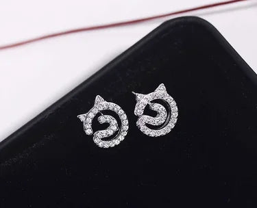 Korean Style Cat Ear Earrings for Creative Girls
