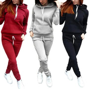 Hooded Sweatshirt Set with Matching Pants