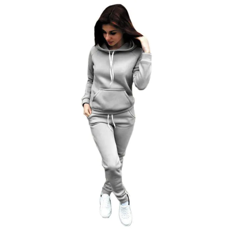 Hooded Sweatshirt Set with Matching Pants