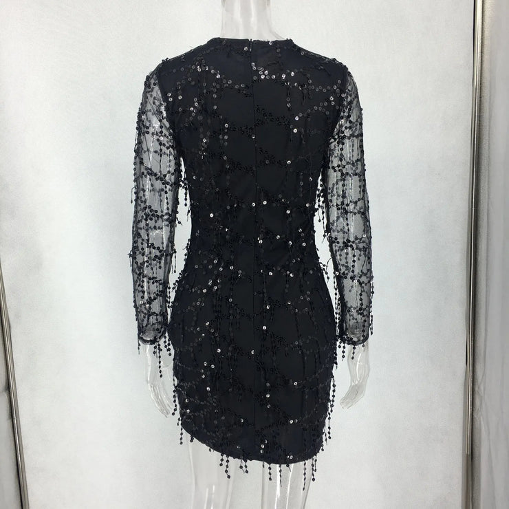 Women's Spring/Summer Sequined Bodycon Dress