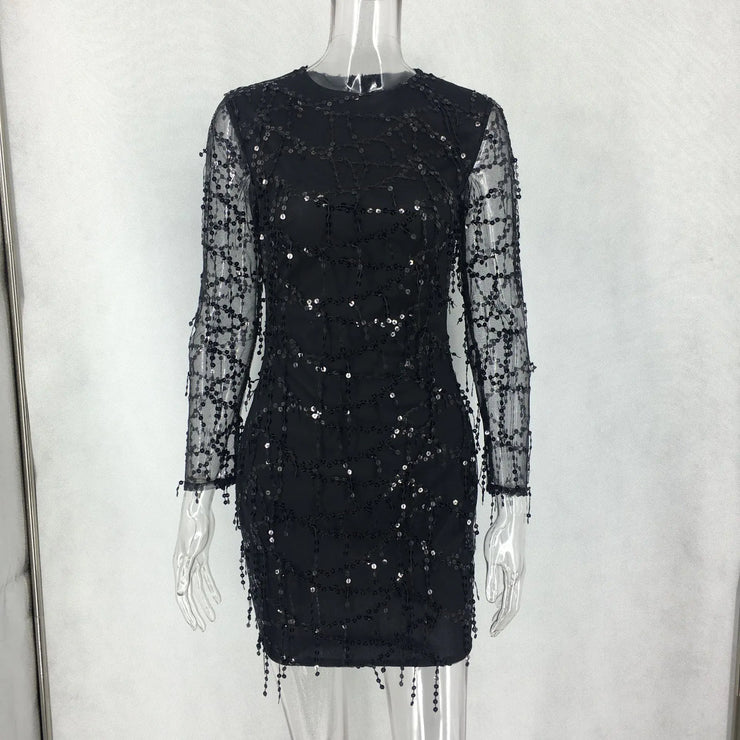 Women's Spring/Summer Sequined Bodycon Dress