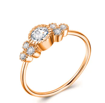 Women's Zircon Engagement Ring