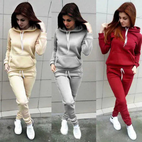 Hooded Sweatshirt Set with Matching Pants